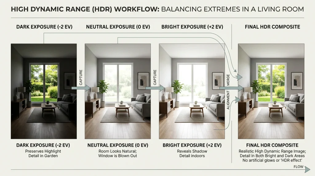 Professional Real Estate HDR Photo Blending Services USA